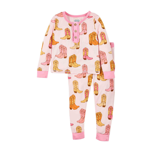 Mud Pie Cowgirl Boots Toddler Pajama