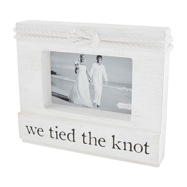 Mud Pie We Tied the Knot Block Frame