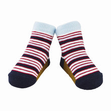 Mud Pie Blue & Red Stripe Baby Socks - BeautyOfASite - Central Illinois Gifts, Fashion & Beauty Boutique