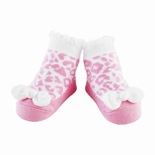 Mud Pie Pink Leopard Print Baby Socks - BeautyOfASite - Central Illinois Gifts, Fashion & Beauty Boutique