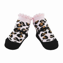 Mud Pie Black Leopard Print Baby Socks - BeautyOfASite - Central Illinois Gifts, Fashion & Beauty Boutique
