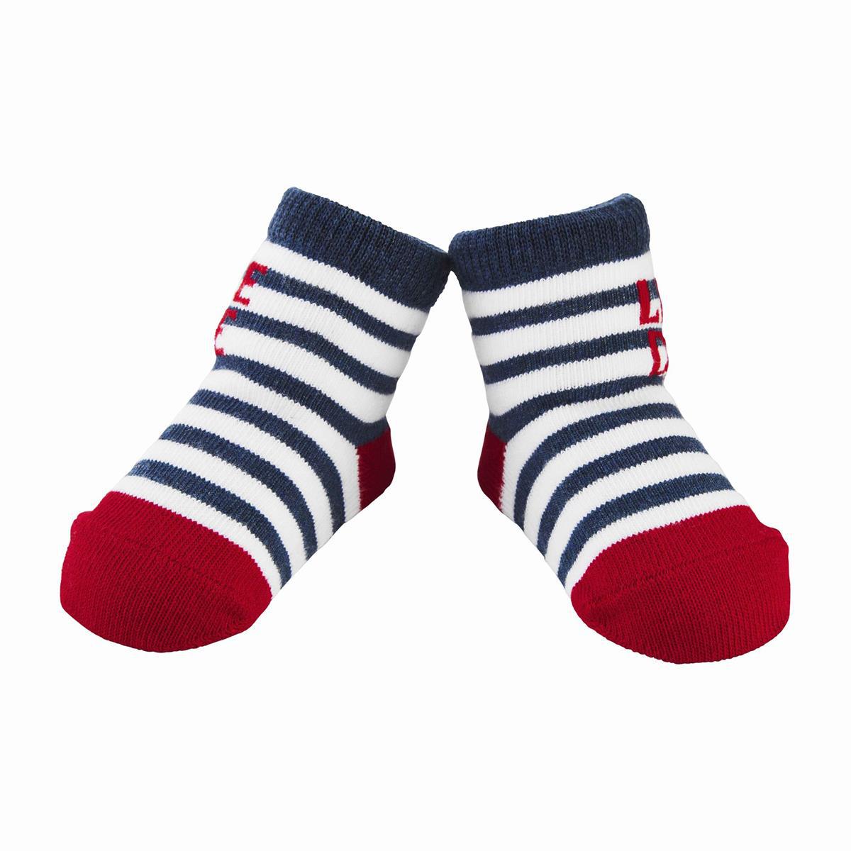 Mud Pie Little Dude Striped Baby Socks - BeautyOfASite - Central Illinois Gifts, Fashion & Beauty Boutique