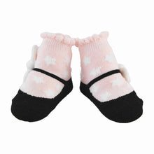 Mud Pie White Star Pink Baby Socks - BeautyOfASite - Central Illinois Gifts, Fashion & Beauty Boutique