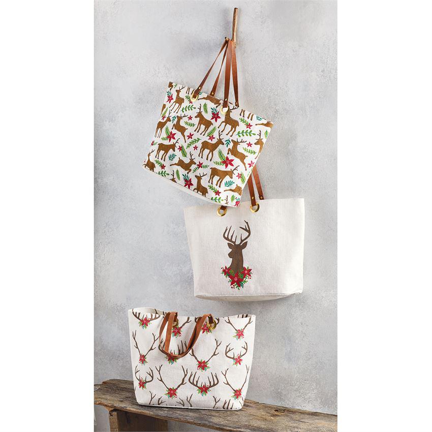 Mud Pie Deer Jute Tote - BeautyOfASite - Central Illinois Gifts, Fashion & Beauty Boutique