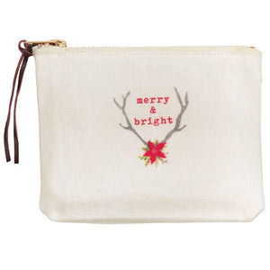 Mud Pie Deer Zipper Pouches - BeautyOfASite - Central Illinois Gifts, Fashion & Beauty Boutique
