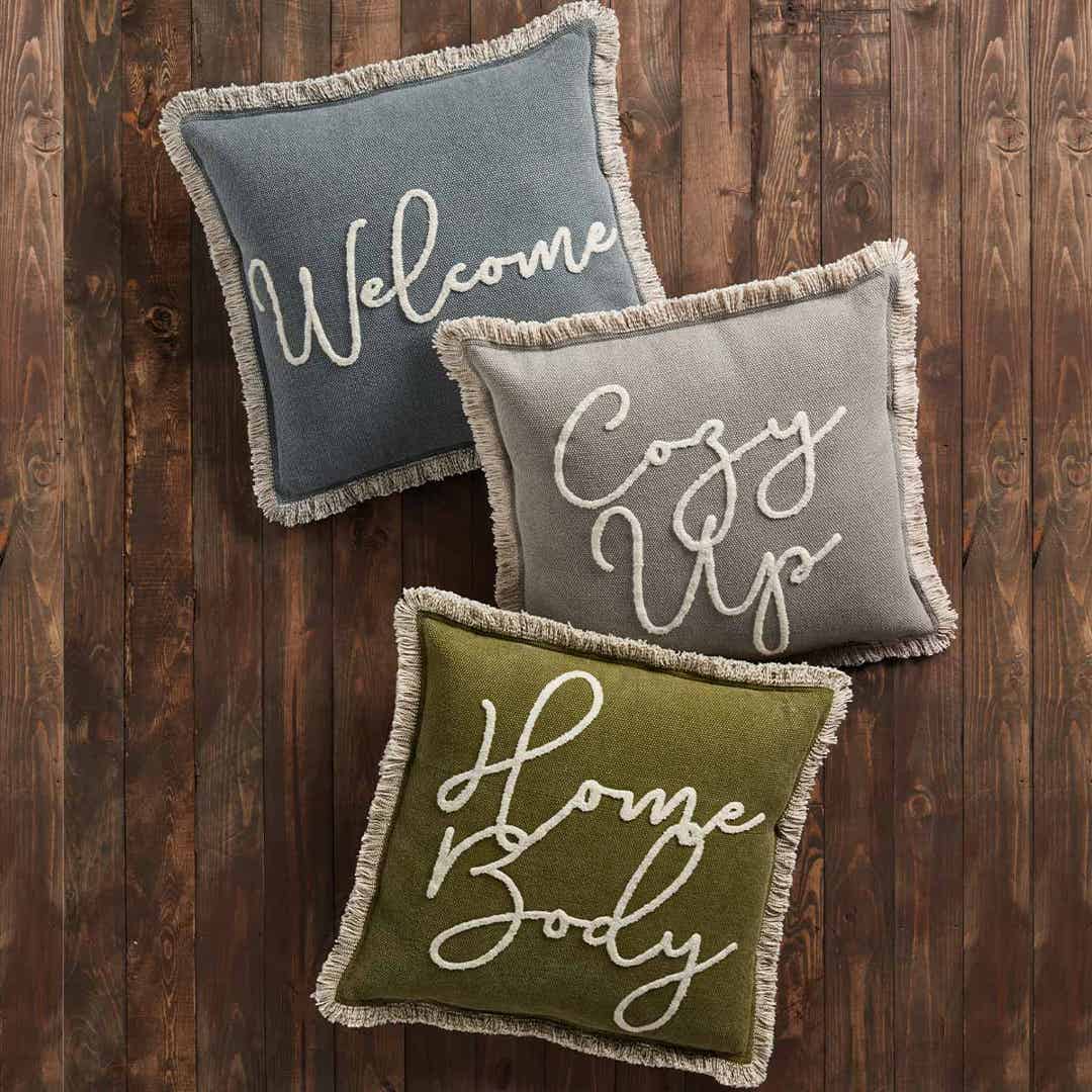Mud Pie Boucle Dhurrie Pillows - BeautyOfASite - Central Illinois Gifts, Fashion & Beauty Boutique