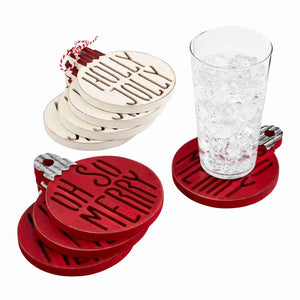 Mud Pie Christmas Ornament Coaster Set - BeautyOfASite - Central Illinois Gifts, Fashion & Beauty Boutique