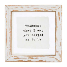 Mud Pie Pressed Glass Teacher Plaque - BeautyOfASite - Central Illinois Gifts, Fashion & Beauty Boutique