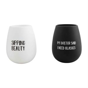 Mud Pie Silicone Wine Glass Set
