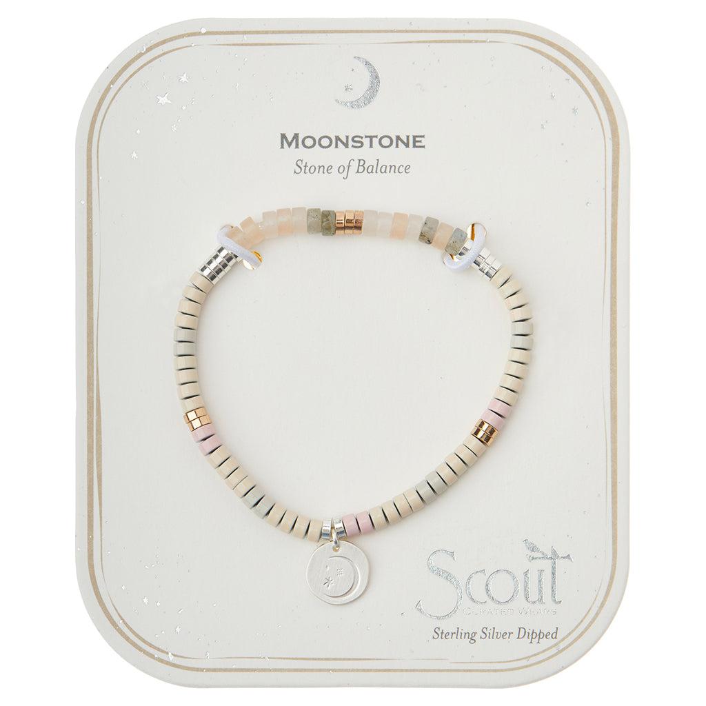 Scout Curated Wears Stone Intention Charm Bracelet - Moonstone - BeautyOfASite - Central Illinois Gifts, Fashion & Beauty Boutique
