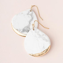 Scout Curated Wears Stone Dipped Teardrop Earring - Howlite - BeautyOfASite - Central Illinois Gifts, Fashion & Beauty Boutique