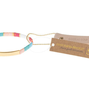 Scout Curated Wears Good Karma Miyuki Bracelet - Good as Gold - BeautyOfASite - Central Illinois Gifts, Fashion & Beauty Boutique