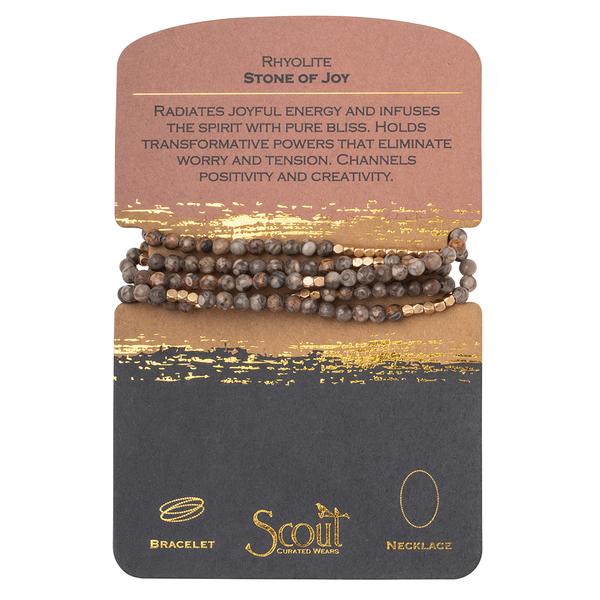 Scout Curated Wears Stone Wrap Bracelet/Necklace - Rhyolite - BeautyOfASite - Central Illinois Gifts, Fashion & Beauty Boutique
