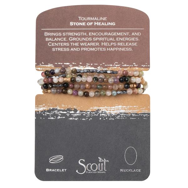 Scout Curated Wears Stone Wrap Bracelet/Necklace - Tourmaline - BeautyOfASite - Central Illinois Gifts, Fashion & Beauty Boutique