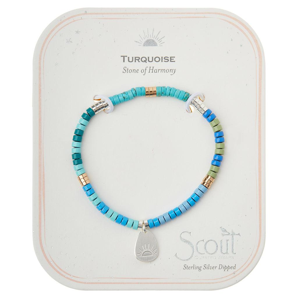 Scout Curated Wears Stone Intention Charm Bracelet - Turquoise - BeautyOfASite - Central Illinois Gifts, Fashion & Beauty Boutique
