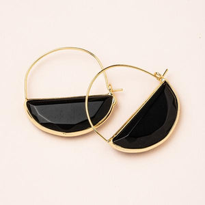 Scout Curated Wears Stone Prism Hoop Earring - Black Spinel - BeautyOfASite - Central Illinois Gifts, Fashion & Beauty Boutique