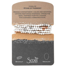 Scout Curated Wears Stone Wrap Bracelet/Necklace - Howlite - BeautyOfASite - Central Illinois Gifts, Fashion & Beauty Boutique