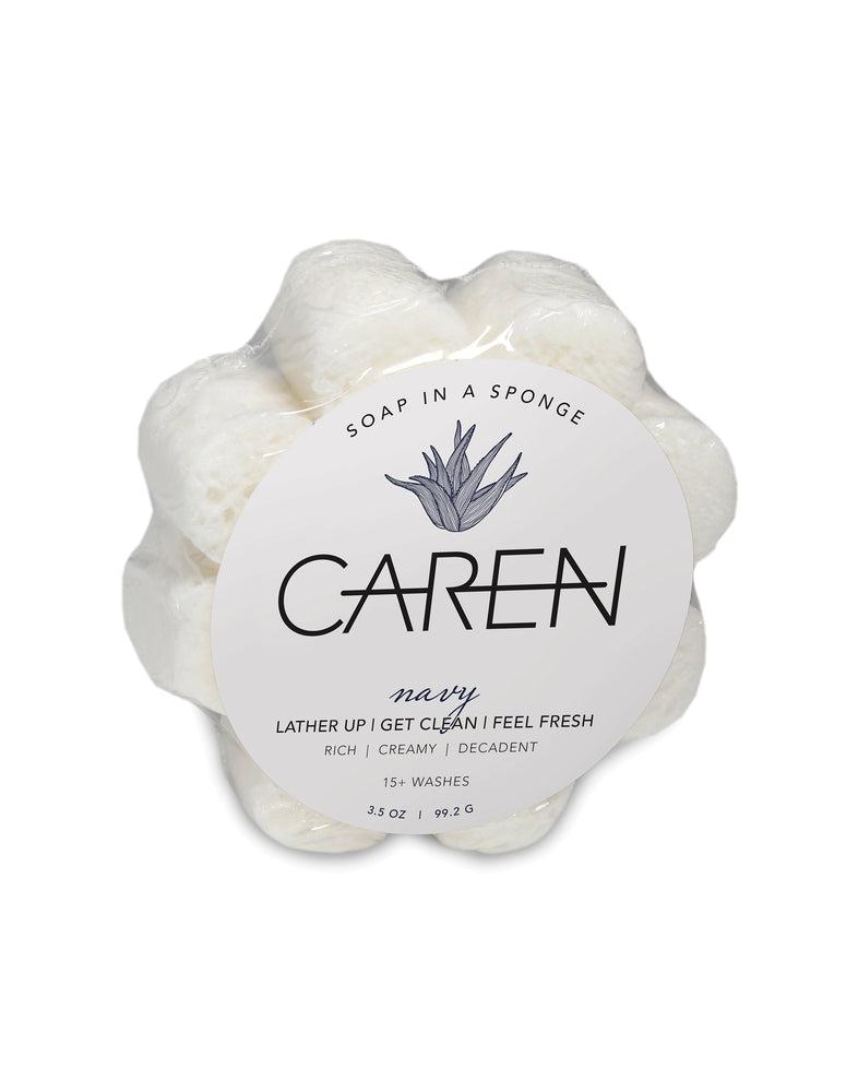 Caren Flower Soap-Infused Shower Sponge