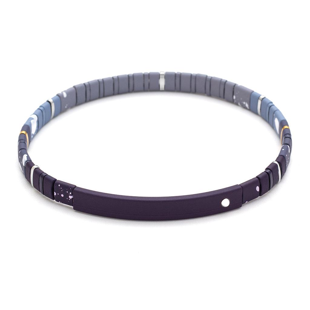 Scout Curated Wears Good Karma Ombre Bracelet - Strength & Grace Midnight/Silver