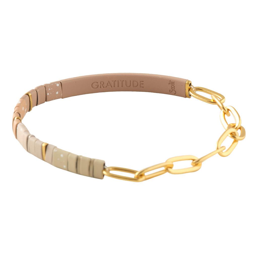 Scout Curated Wears Good Karma Ombre Chain Bracelet - Gratitude Fawn/Gold