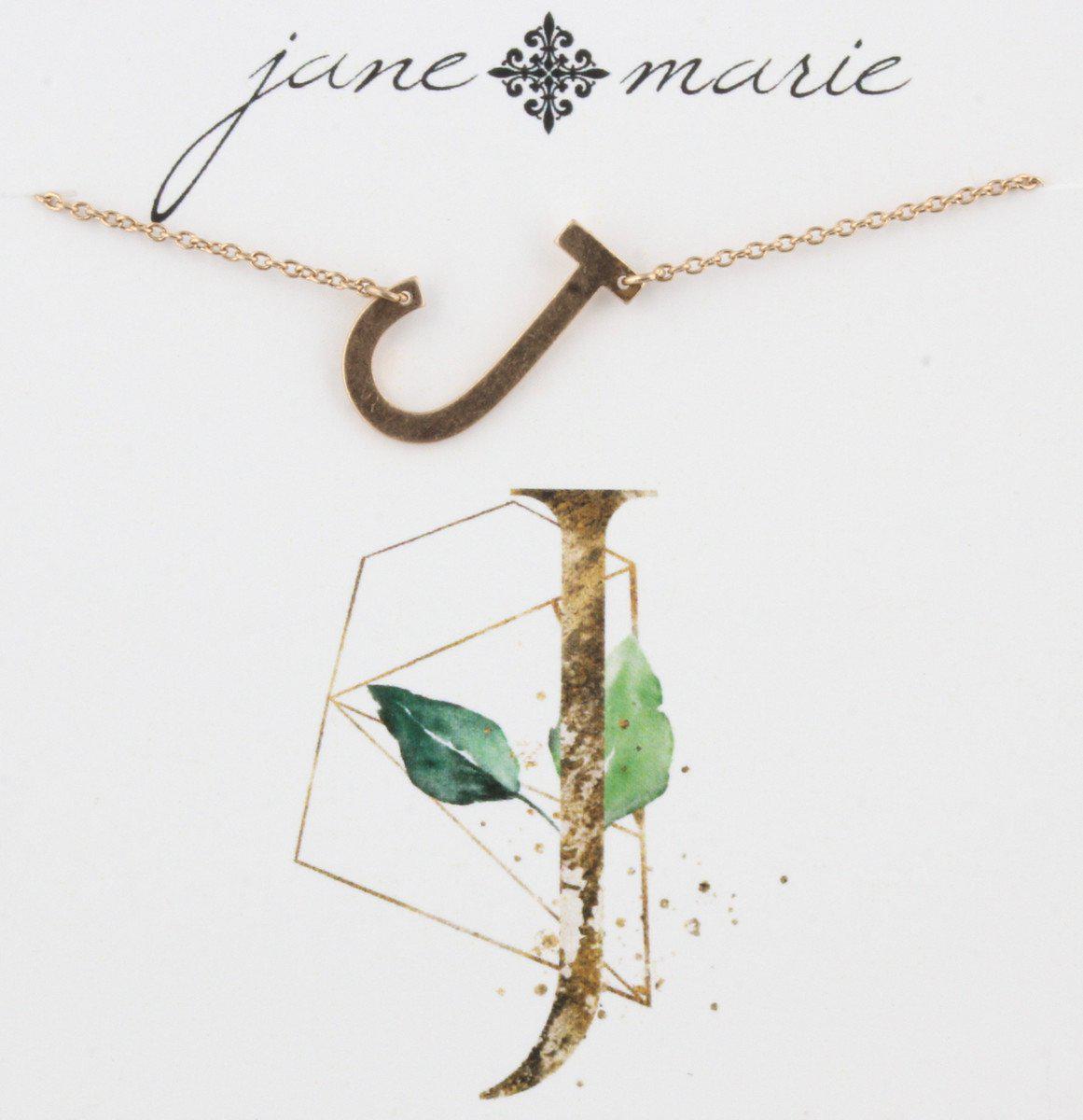 Jane Marie You-nique Initial Necklace - BeautyOfASite - Central Illinois Gifts, Fashion & Beauty Boutique