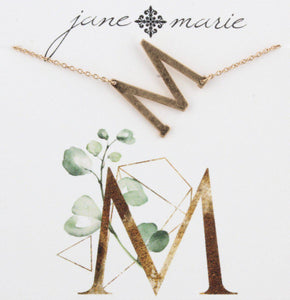 Jane Marie You-nique Initial Necklace - BeautyOfASite - Central Illinois Gifts, Fashion & Beauty Boutique
