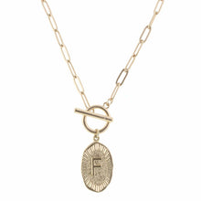 Jane Marie Initial Toggle Necklace - BeautyOfASite - Central Illinois Gifts, Fashion & Beauty Boutique