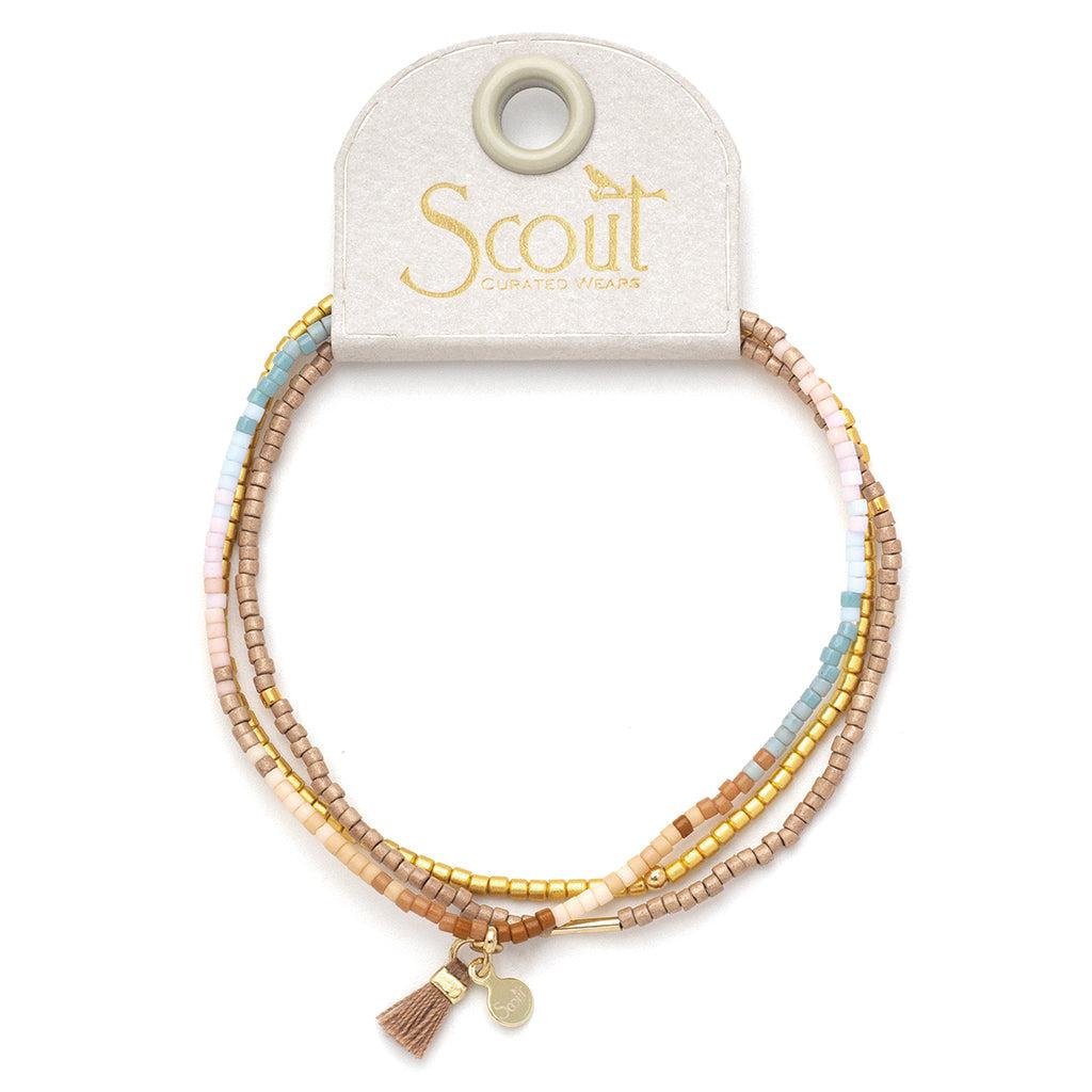 Scout Curated Wears Chromacolor Miyuki Bracelet Trio Desert Multi