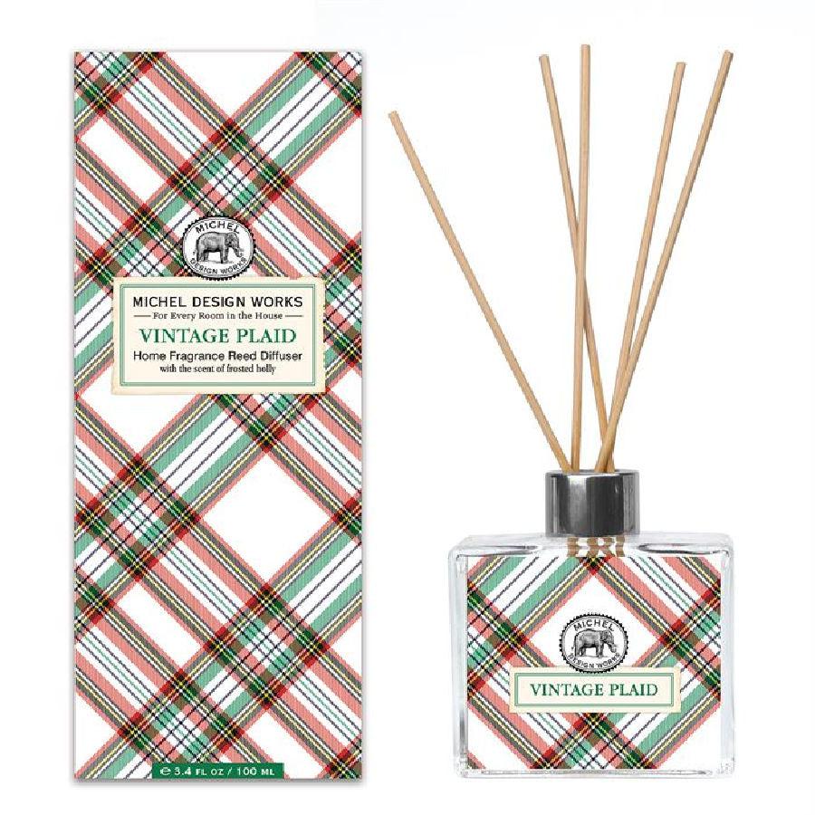 Michel Design Works Home Fragrance Reed Diffuser - Vintage Plaid - BeautyOfASite - Central Illinois Gifts, Fashion & Beauty Boutique