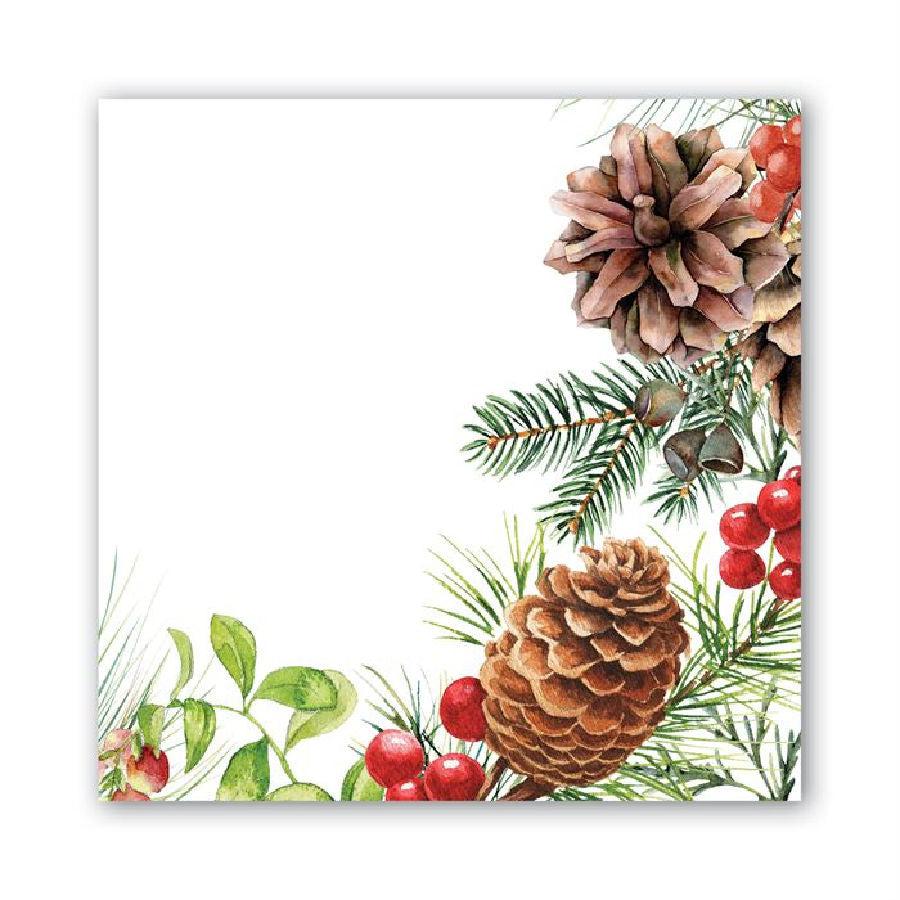 Michel Design Works Cocktail Napkin - White Spruce - BeautyOfASite - Central Illinois Gifts, Fashion & Beauty Boutique