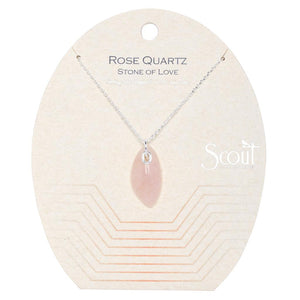 Scout Curated Wears Organic Stone Necklace Rose Quartz