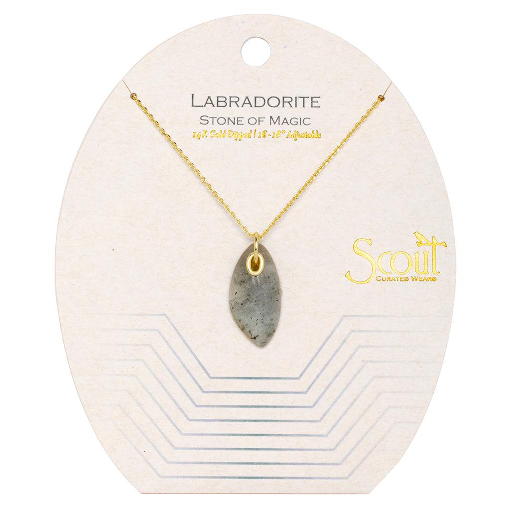 Scout Curated Wears Organic Stone Necklace Labradorite