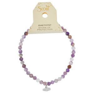 Scout Curated Wears Mini Faceted Stone Stacking Bracelet - Amethyst - BeautyOfASite - Central Illinois Gifts, Fashion & Beauty Boutique