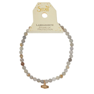 Scout Curated Wears Mini Faceted Stone Stacking Bracelet - Labradorite - BeautyOfASite - Central Illinois Gifts, Fashion & Beauty Boutique
