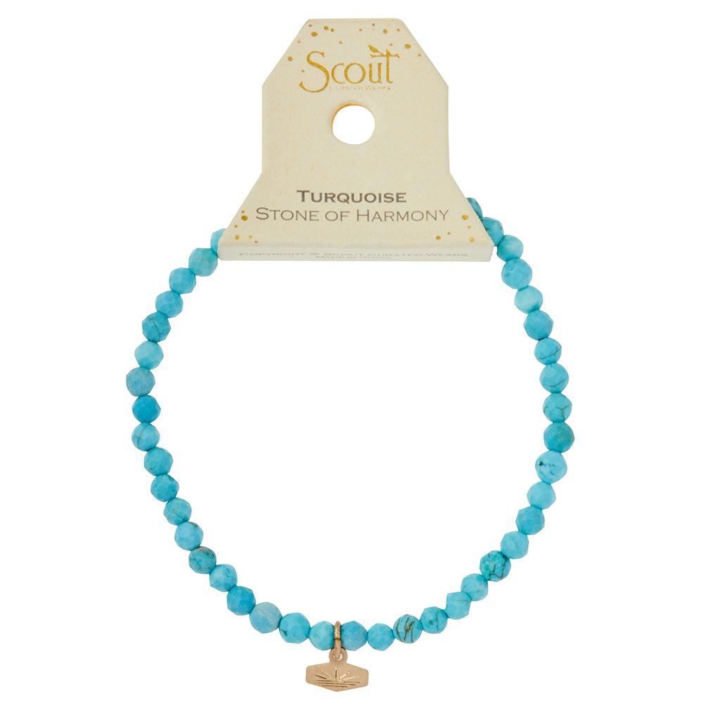 Scout Curated Wears Mini Faceted Stone Stacking Bracelet - Turquoise - BeautyOfASite - Central Illinois Gifts, Fashion & Beauty Boutique