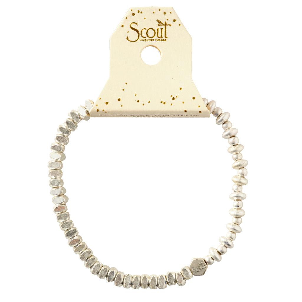 Scout Curated Wears Mini Metal Stacking Bracelet - Mixed Beads