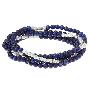 Scout Curated Wears Stone Wrap Bracelet/Necklace - Lapis - BeautyOfASite - Central Illinois Gifts, Fashion & Beauty Boutique