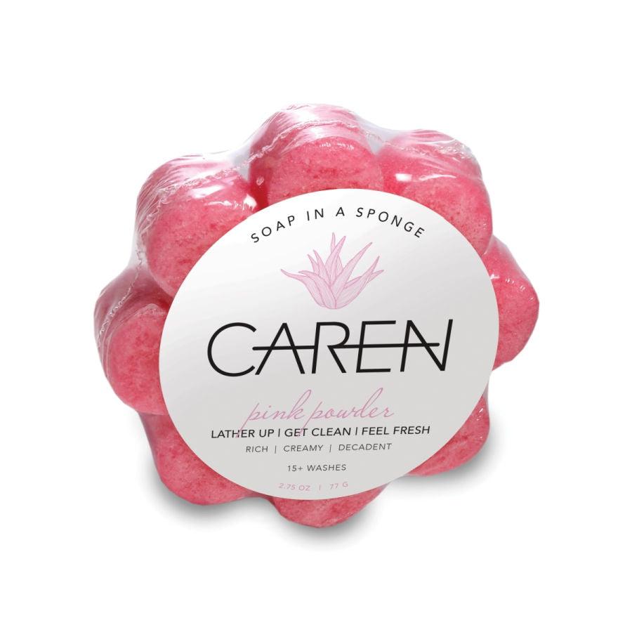 Caren Flower Soap-Infused Shower Sponge - BeautyOfASite - Central Illinois Gifts, Fashion & Beauty Boutique