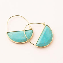 Scout Curated Wears Stone Prism Hoop Earring - Turquoise - BeautyOfASite - Central Illinois Gifts, Fashion & Beauty Boutique