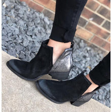 Diba.True Black/Pewter Bootie - BeautyOfASite - Central Illinois Gifts, Fashion & Beauty Boutique