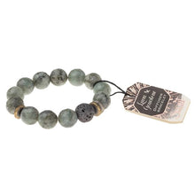 Scout Curated Wears Lava & Gemstone Diffuser Bracelet - Labradorite - BeautyOfASite - Central Illinois Gifts, Fashion & Beauty Boutique