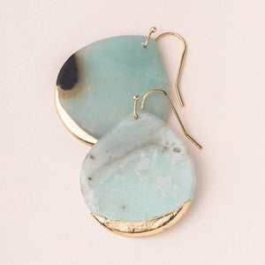 Scout Curated Wears Stone Dipped Teardrop Earring - Amazonite - BeautyOfASite - Central Illinois Gifts, Fashion & Beauty Boutique