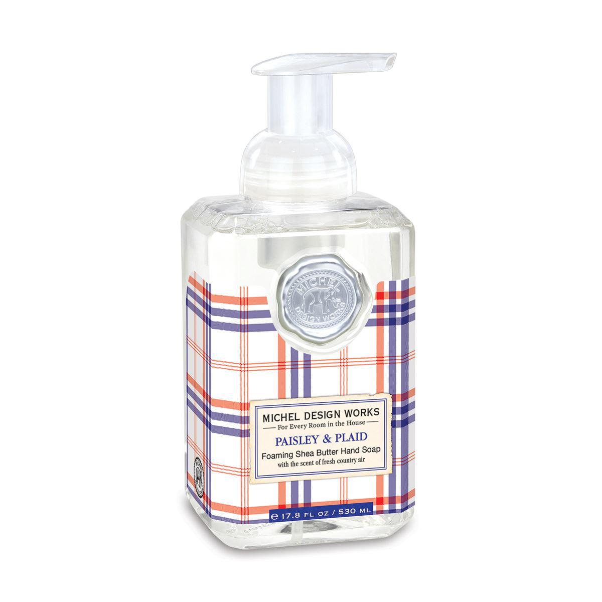 Michel Design Works Foaming Hand Soap - Paisley & Plaid - BeautyOfASite - Central Illinois Gifts, Fashion & Beauty Boutique