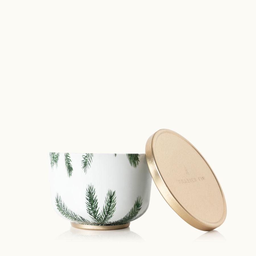 Thymes Frasier Fir Candle Tin with Gold Lid - BeautyOfASite - Central Illinois Gifts, Fashion & Beauty Boutique