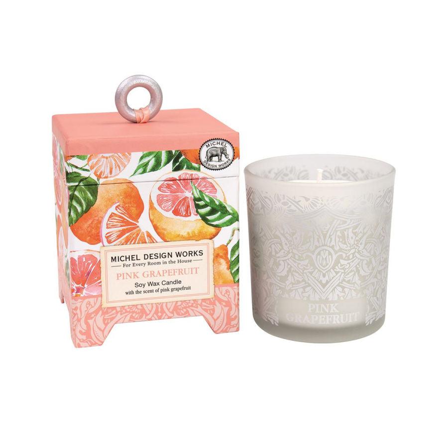 Michel Design Works Soy Wax Candle - Pink Grapefruit - BeautyOfASite - Central Illinois Gifts, Fashion & Beauty Boutique