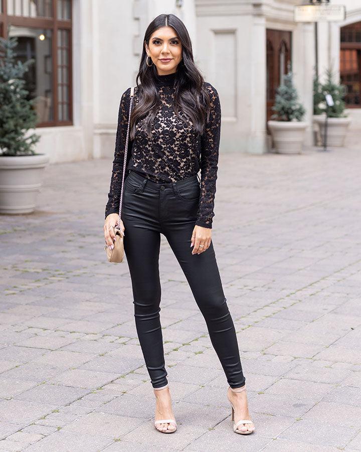 Faux Leather Leggings - Grace and Lace