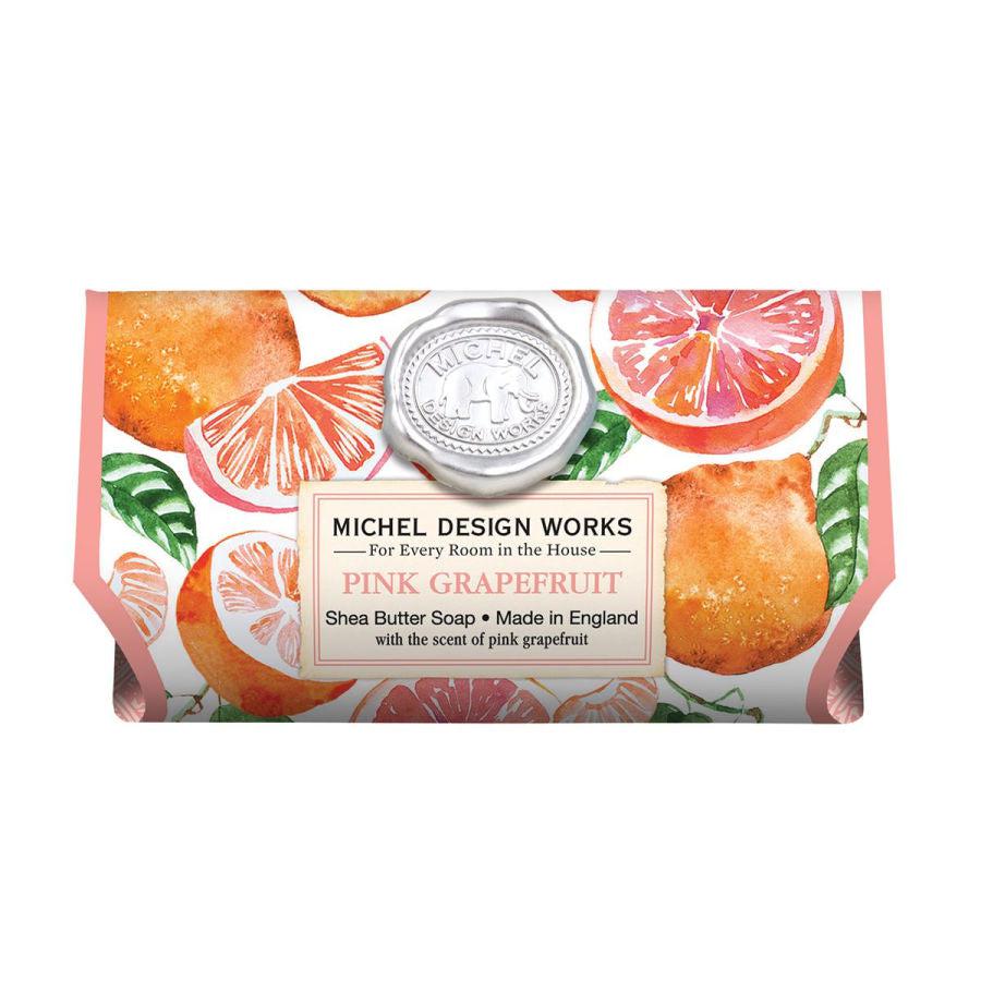 Michel Design Works Large Soap Bar - Pink Grapefruit - BeautyOfASite - Central Illinois Gifts, Fashion & Beauty Boutique