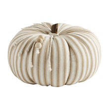 Mud Pie Ticking Stripe Pumpkin - BeautyOfASite - Central Illinois Gifts, Fashion & Beauty Boutique
