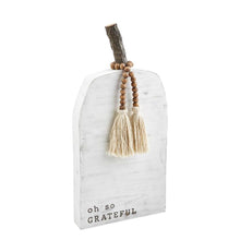 Mud Pie White Washed Pumpkin Plaque - BeautyOfASite - Central Illinois Gifts, Fashion & Beauty Boutique