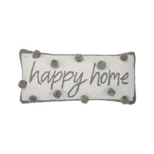 Mud Pie Happy Home Hooked Pillow - BeautyOfASite - Central Illinois Gifts, Fashion & Beauty Boutique